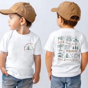 Family Camping Shirts, Custom Family Camp Trip Shirt, Matching Camping Crew Tees, Personalized Summer Camp Tshirt, Family Reunion Group Tees image 2