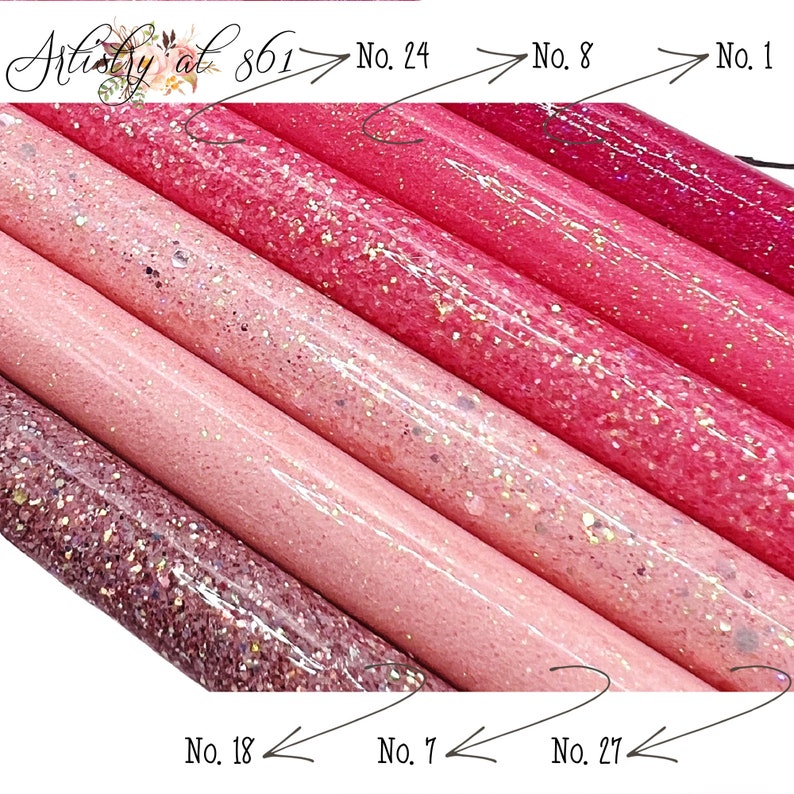 Personalized PINK Glitter Pens w/ Black or Blue Ink INKJOY by Papermate image 3