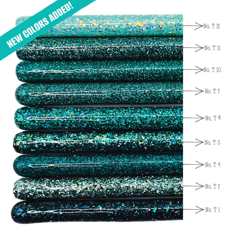 Personalized TEAL Glitter Pens NEW COLORS Inkjoy by Papermate in Blue or Black Ink image 2