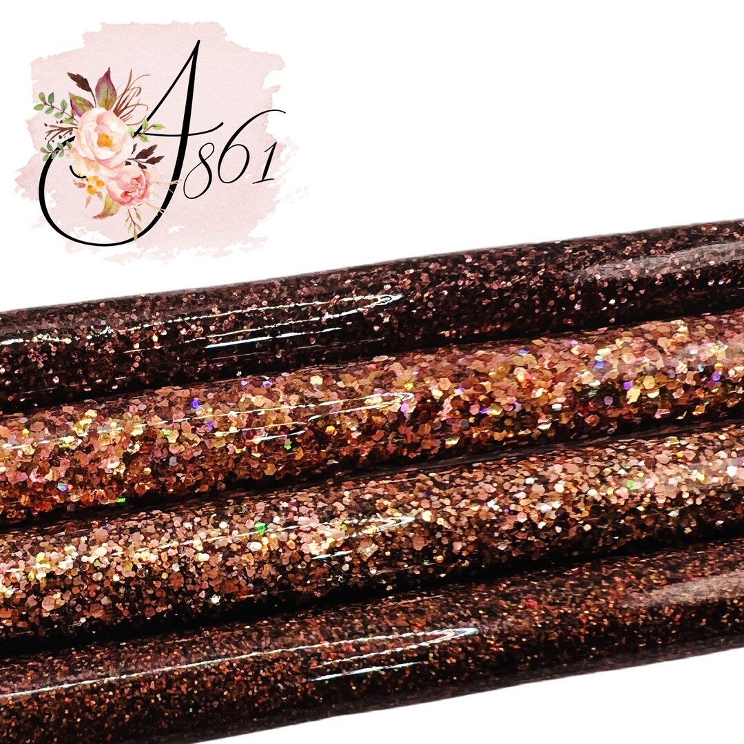 Copper Color Pen Personalized BROWN & COPPER Glitter Pens W/ Black or Blue Ink Inkjoy by ...