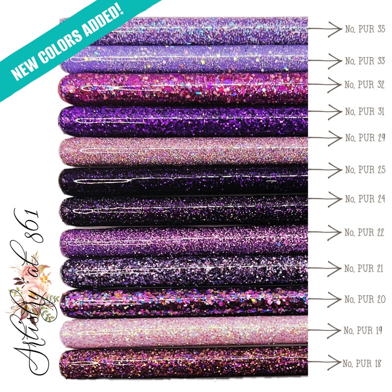 Personalized PURPLE Glitter Pens, over 20 NEW colors INKJOY by Papermate Black or Blue Ink image 2
