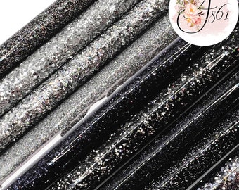 Personalized SILVER & BLACK Glitter Pens in NEW colors!  Inkjoy by Papermate in Blue or Black Ink