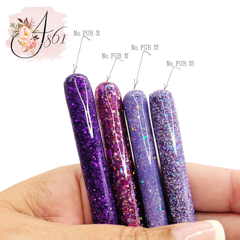 Personalized PURPLE Glitter Pens, over 20 NEW colors INKJOY by Papermate Black or Blue Ink image 3