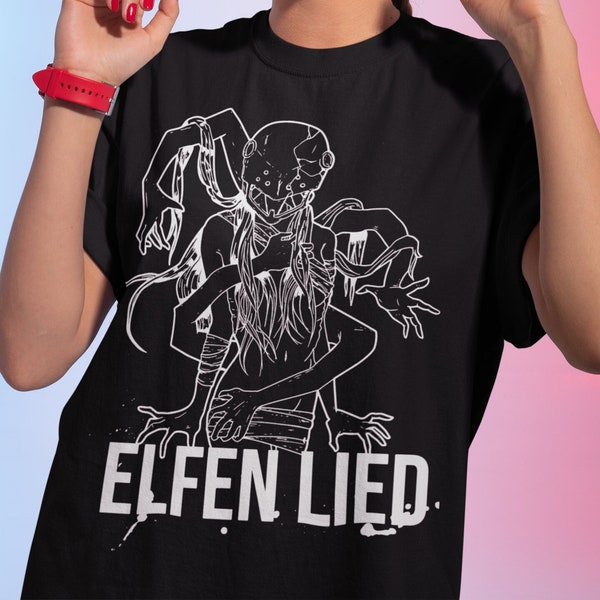 Unisex Elfen Lied Lucy Anime T-Shirt, Nyu, Kaede Manga Shirt