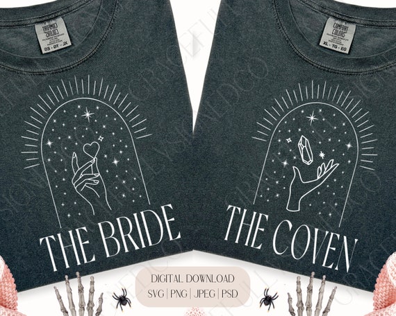 Witchy Bachelorette Party SVG: Bride & Coven Designs (Digital Download)