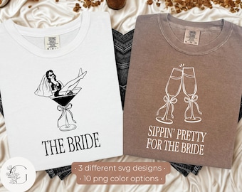 Espresso Martini Bachelorette Party SVG: Bridal Party Tee Design (Digital Download