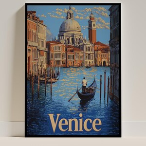 Venice City Print Venice Italy Travel Poster Europe Travel Gift Wall Art Poster Perfect Home Decor and Gift for Venice Lovers and Travel IT