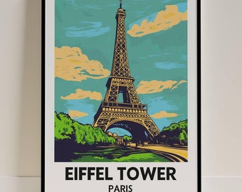 Impression d'art Tour Eiffel Paris, monument emblématique de France