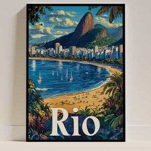 Brasilien Druck - Brasilien Poster - Südamerika Wand Kunst - Brasilien Geschenk - Brasilien Geschenk - Tolles Wohnaccessoire