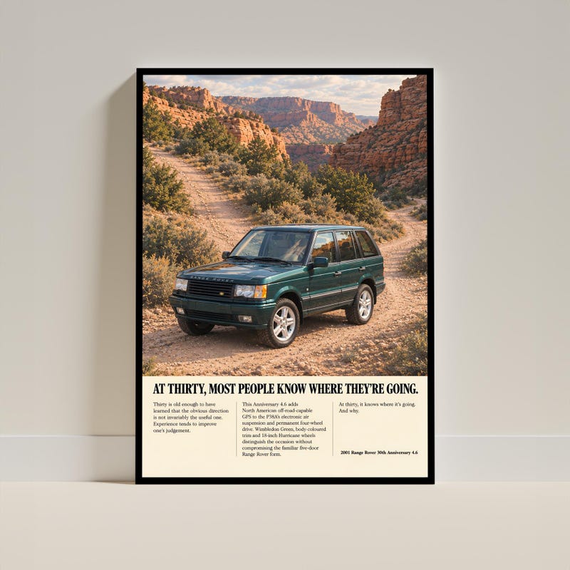 Retro Car Advert Poster - Etsy UK
