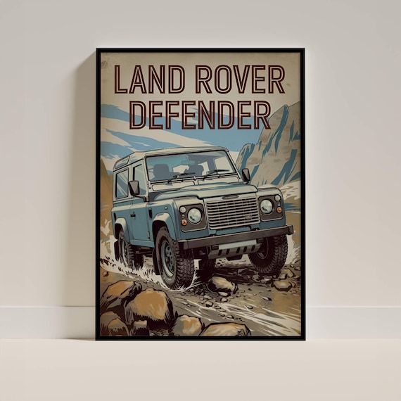 デザイン看板A4】ランドローバー ディフェンダー★車ポスター絵ブリキ看板ミニカー デザイン看板A4】ランドローバー ディフェンダー☆車ポスター絵ブリキ