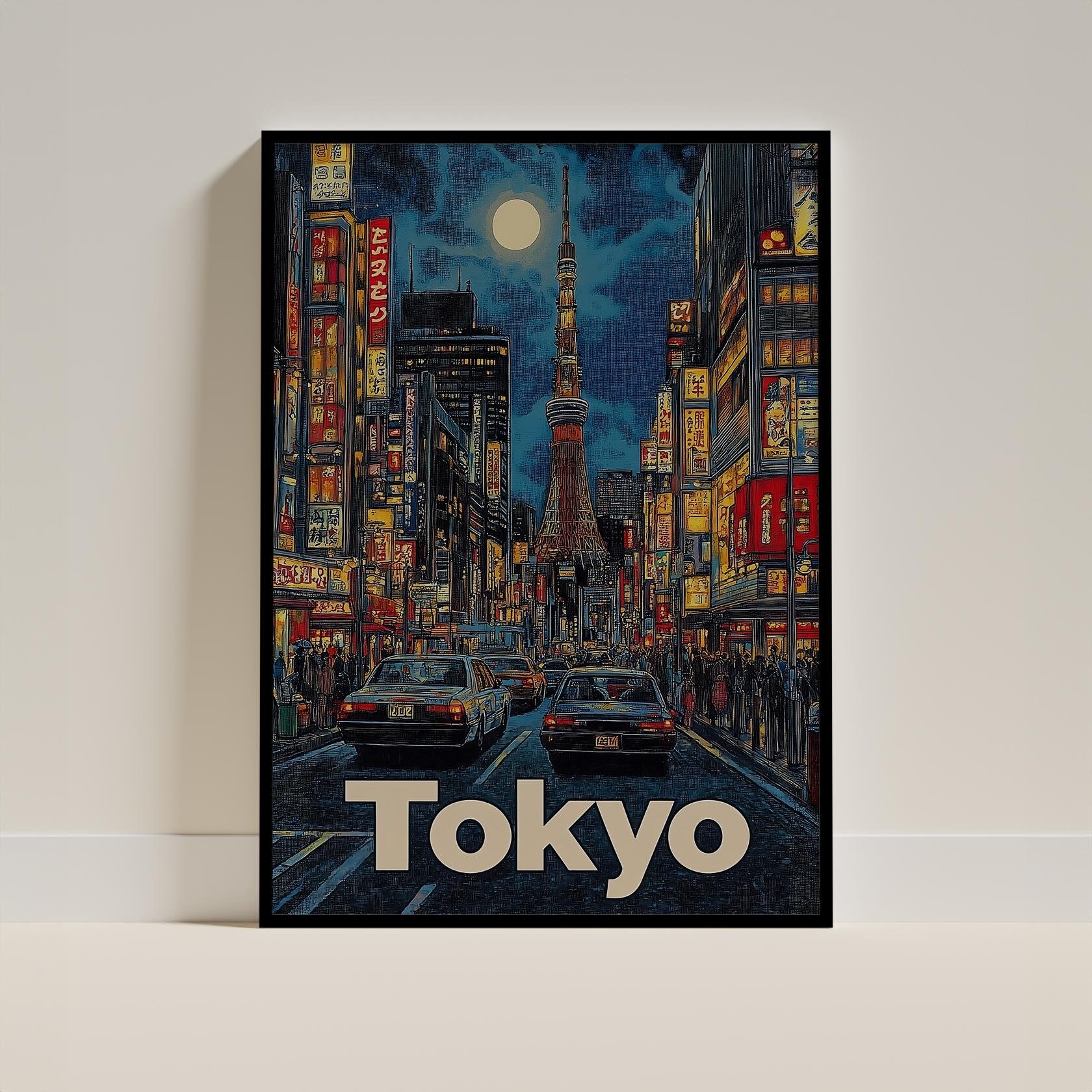 Tokyo City Print Tokyo Japan Travel Poster Asia Travel Gift Wall Art ...