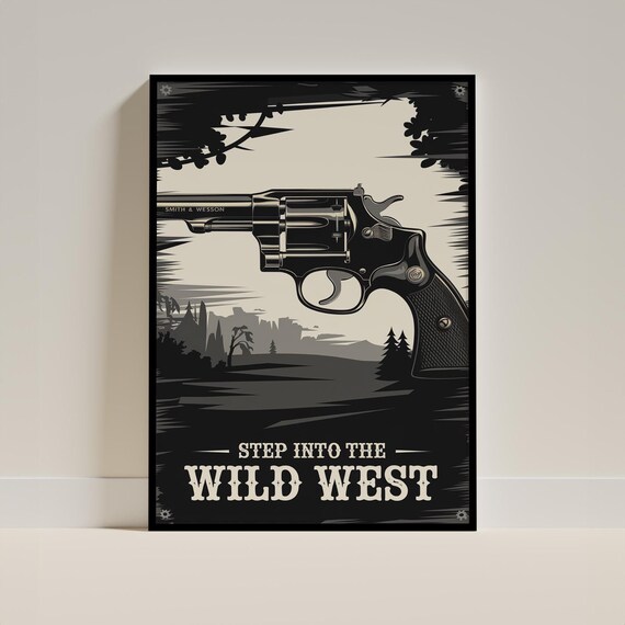 Tableau Sur Toile 'Armes à Feu' - Format 30 X 45 Cm, Multicolore, Décoration Murale