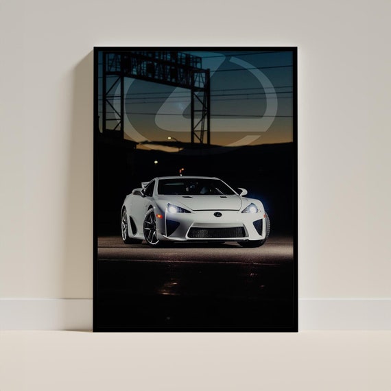 Lexus LFA Poster, High-quality Art Print, Modern Supercar Wall
