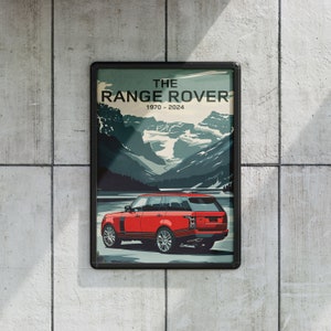 L405 Range Rover Vogue Poster - Luxury SUV Art Print, Gift for Car ...