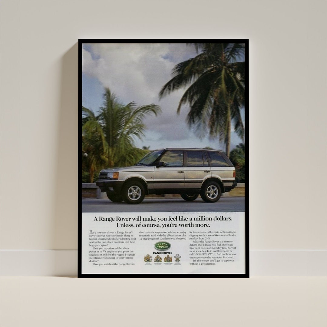 Range Rover Collection Poster Retro Range Rover P38 Ad Poster – Vintage Automotive Print - Etsy