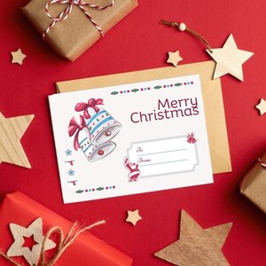 ヴィンテージ クリスマス ポストカード - ノスタルジックなホリデー グリーティング デジタル ダウンロード | ヴィンテージ デジタル グリーティング | レトロなクリスマスの願い