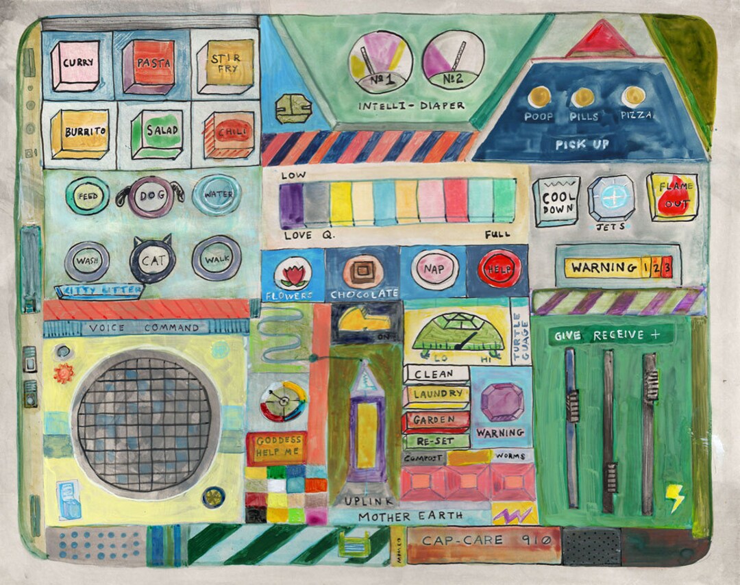 Random Control Panel Print Caregiver Control Panel Print 8 X 10 - Etsy