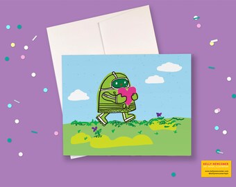 Tarjeta de notas para decir Hola, Tarjeta de amigo, Tarjeta de amor, Tarjeta de felicitación, Tarjeta de la Máquina de la Paz