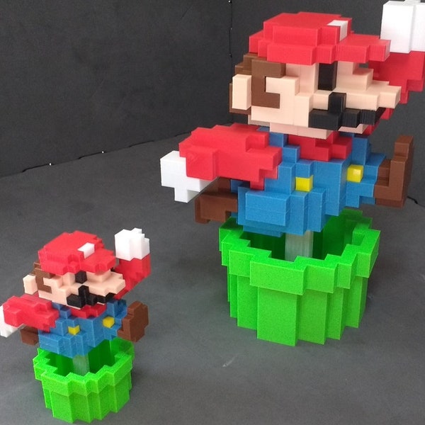 8-Bits Mario pipe (STL File)