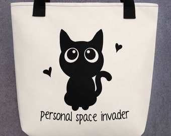 Cute Alien Cat Tote Bag