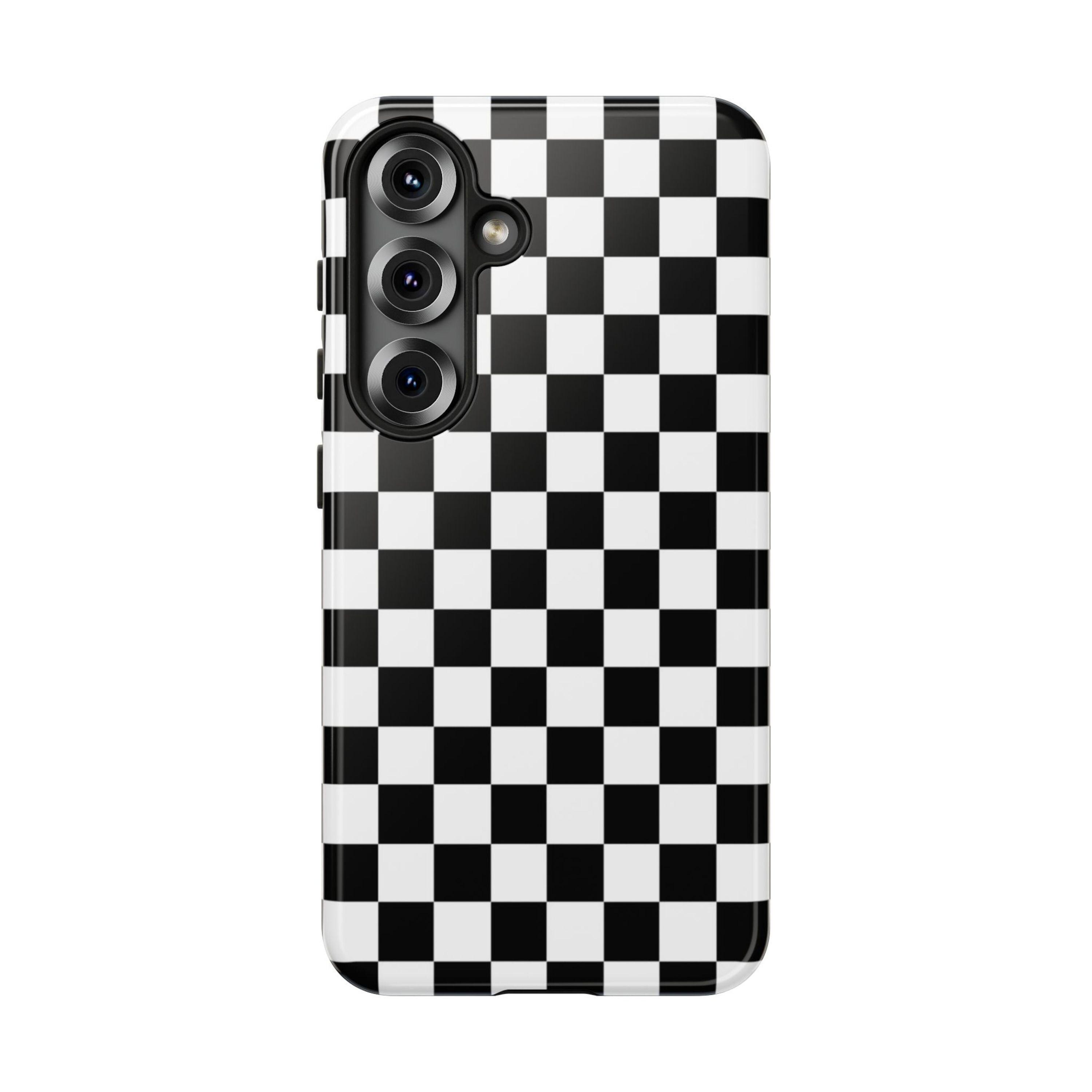 CHECKER RUSH Samsung Galaxy Phone Case, Checkerboard Samsung Galaxy S25 Plus Case, Galaxy S24 Ultra Case, S23, S22, S21, S20, S10,Slim,Tough