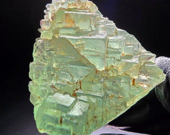 Clear stepped fluorite cubes green Omehane, Namibia 44*40*20 mm collection