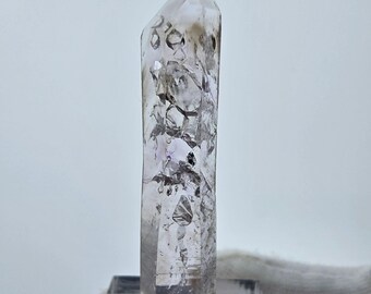 Enhydro Phantom Smoky Quartz Scepter 1x Bubble Goboboseb, Namibia 50*10*7 mm Collection
