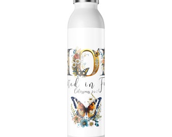 MOM Rooted in faith Slim Water Bottle