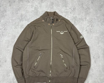 Emporio Armani Zip Sweatshirt Big Logo Size L