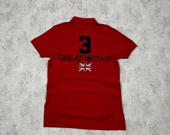 Y2K Ralph Lauren Chief Keef Style Rugby Embroidery Polo Big