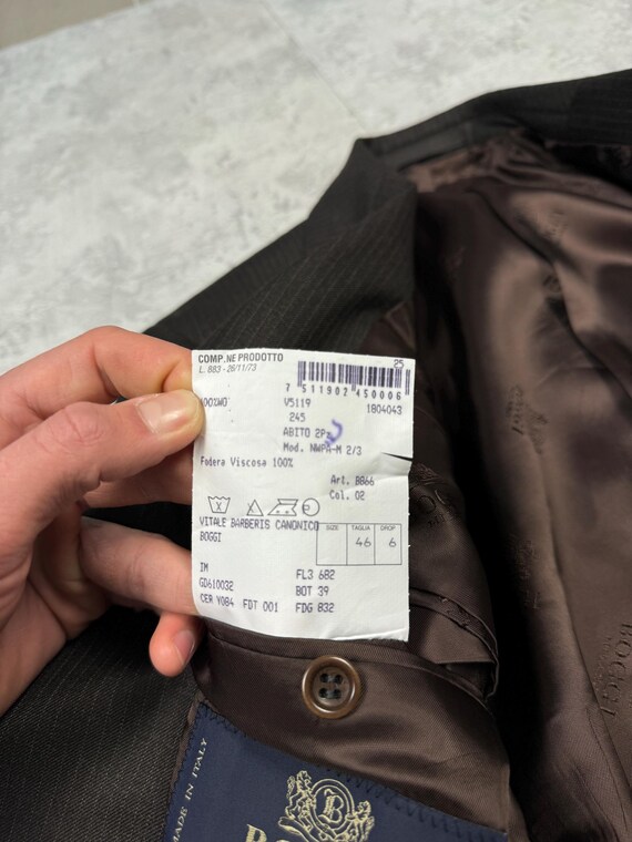 Boggi Milano Vitale Barberis Canonico Brown Suit Size 46 | eBay