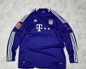 Adidas FC Bayern Munich Goalkeeper Jersey Butt #1 Long Sleeve Purple Size XL