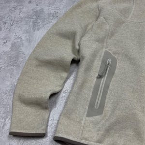 Arcteryx dames fleecevest met rits en Polartec-print, maat M afbeelding 3