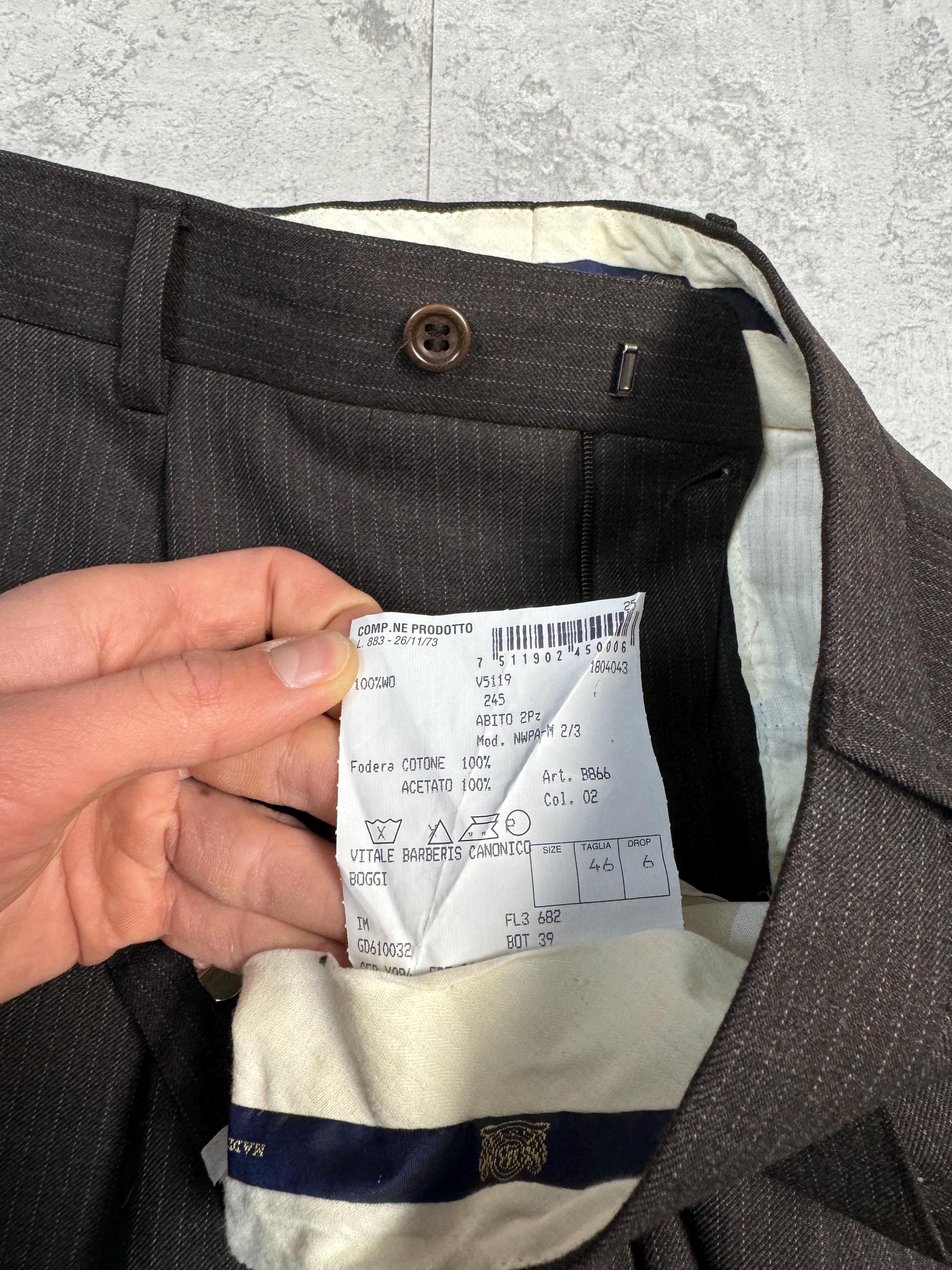 Boggi Milano Vitale Barberis Canonico Brown Suit Size 46 - Etsy UK