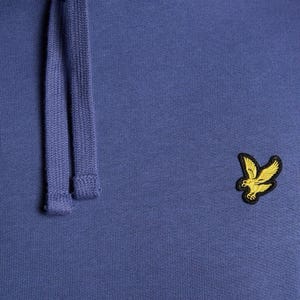 Lyle & Scott Blue Hoodie Eagle Logo Pullover Hooded Sweatshirt image 3