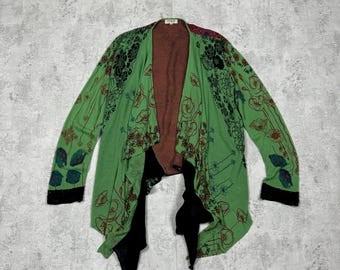 Ivko Cardigan Blouse met Bloemenprint, maat 44