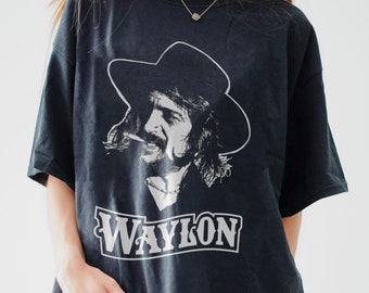 Waylon Jennings Shirt - Etsy