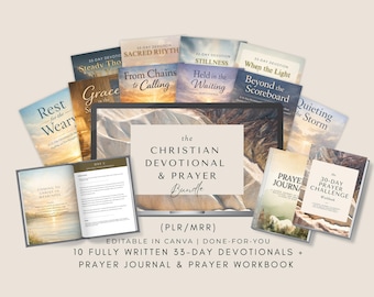 Christian Devotional Mega Bundle – 10 Fully Written Devotionals (PLR/MRR)