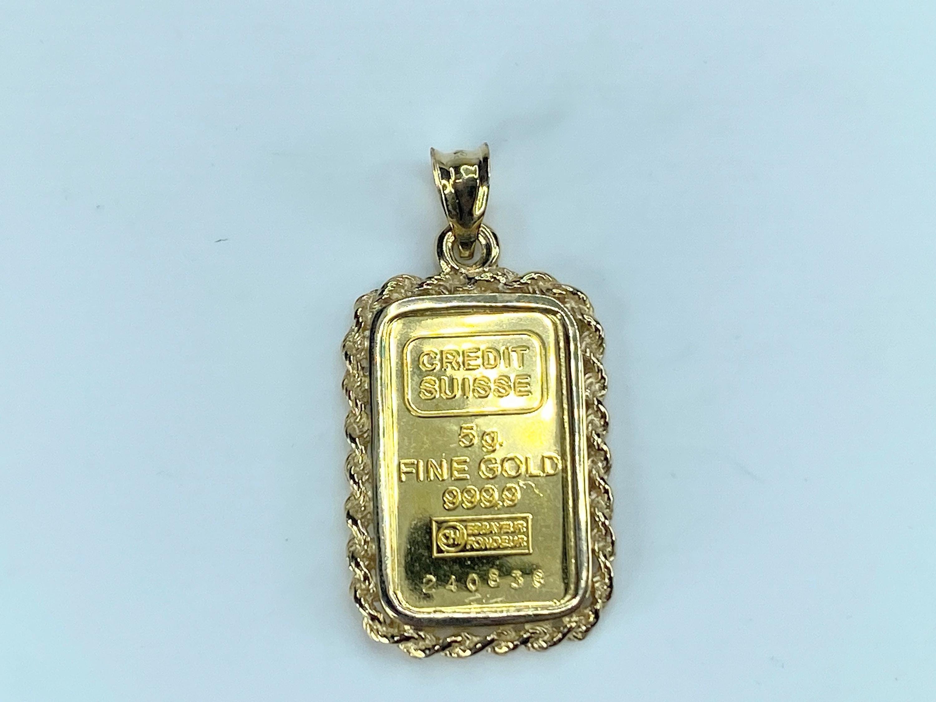CREDIT SWISS / FINE GOLD 999.9 Pendant
