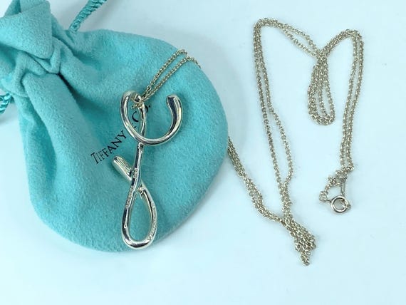 Tiffany's elsa peretti alphabet necklace deals