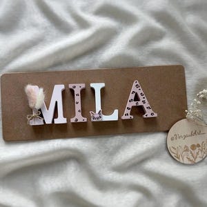 Nombre de la puerta - Motivo Mila