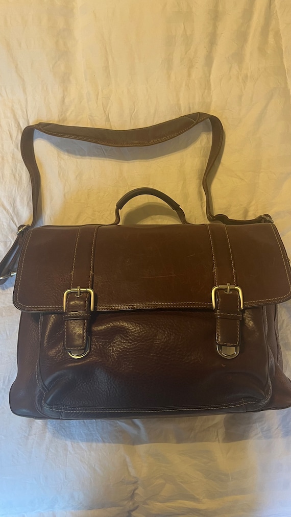 Ralph Lauren Leather Messenger Bag