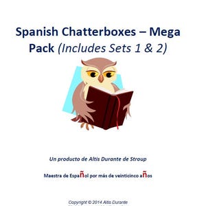 Spanish Chatterboxes – Mega Pack (Includes Sets 1 & 2, Editable)