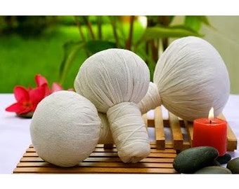 18 pcs Thai Herbal compress - Thai massage - Warm Compress Ball Therapy - Traditional Thai massage - well-being - Relaxing