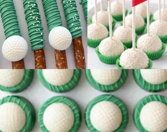 36 TREATS - Golf Themed Treat Party Package, The Masters Golf Dessert Table Treats
