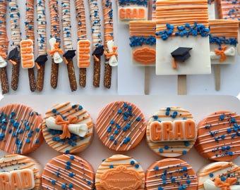 36 TREATS - Graduation Dessert Party Package, Custom 2026 Graduation Party Dessert Table