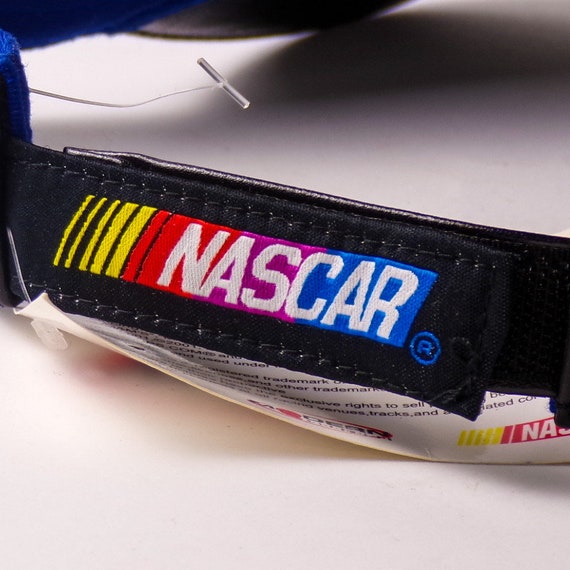 Vintage Genuine Leather Blue/Black NASCAR Racing … - image 3