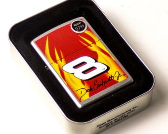 Vintage Zippo MotorSports Dale Earnhardt Jr. Flame #8 Lighter