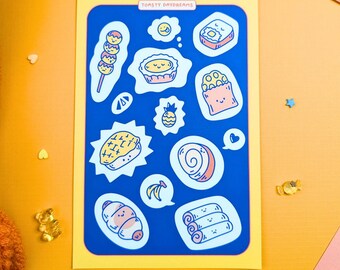 Hong Kong Bakery Sticker Sheet: Journal, Laptop, Planner Decorations